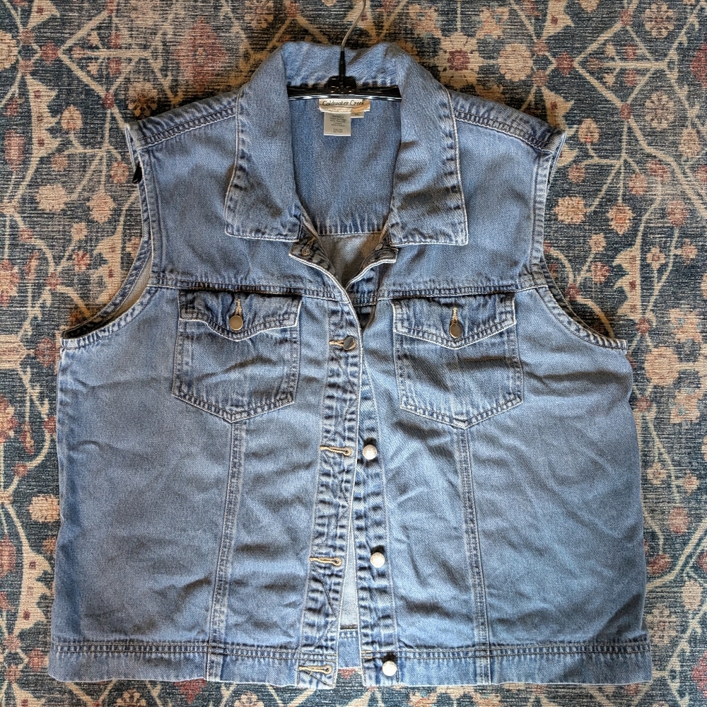 Coldwater Creek Denim Vest